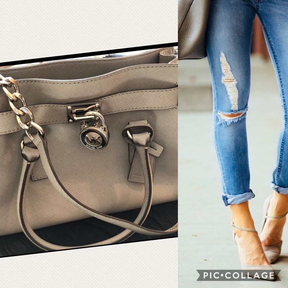Michael Kors Gray Hamilton Purse